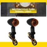 Motorcycle Mini Bullet Turn Signals Amber Lights For Harley Bobber Chopper 2PC. Fixed Price $15.99.