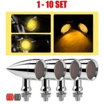 4-40X Chrome Motorcycle Led Turn Signal Light Universal 10MM Lens Replaceable. Fixed Price $124.45.