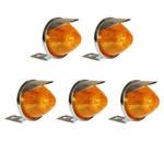 Custom Car Truck Metal Outside Mini Marker Lights Amber Lens Beehive. Fixed Price $34.99.