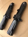 Harley Fork Legs Trike Touring Freewheeler Glide Flt Gloss Black Powder Coat. Fixed Price $224.96.