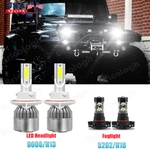 H13 H16 Led Headlight Fog Lights Bulbs For Suv Jeep Wrangler Unlimited 2007-2017. Fixed Price $23.97.