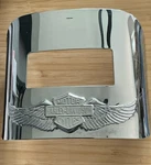 Harley Davidson Silver Eagle Wing Logo Tail Light Visor 68011-88T. Fixed Price $45.00.