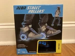 Neon Street Rollers, Blue Motion Powered Led Light Up Wheels, Shoe Skates, New. Fixed Price $16.50.