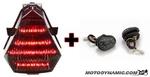 Fits 08-16 Yamaha R6 Sequential Led Tail Light Smoke + Flush Mount Turn Signals. Fixed Price $123.95.