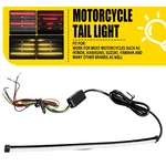 Motorcycle Led Strip Sequential Turn Signal Brake Stop Tail Light Amber & Red. Fixed Price $14.24.
