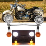 Front Passing Turn Signal Lights Bar Kit For Harley Road Glide Fltr Cvo Custom. Fixed Price $77.54.