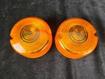 Harley-davidson Flat Turn Signal Lenses Amber Pair Oem HD-1 Sae Dp 85 Used. Fixed Price $14.99.