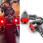 Chrome Bullet Motorcycle Led Turn Signal Blinker Light For Harley Softail Slim. Fixed Price $16.79.