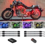 Ledglow 6PC Million Color Motorcycle Neon Accent Flexible Tube Lights Kit. Fixed Price $48.99.