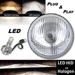 5-3/4" Stock H4 Headlight 360 Led Bulb Headlamp Harley Motorcycle. Fixed Price $47.45.