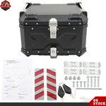 Black Motorcycle Luggage Waterproof Tail Box Top Case Scooter Trunk Storage 55L. Fixed Price $87.67.