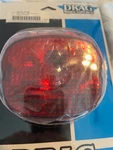 Drag Specialties 2010-0782 Laydown Taillight Lens With Top Tag Window, Red. Fixed Price $39.95.
