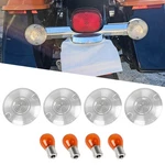 Amber 1156 Bulb Turn Signal Brake Lights Clean Lens For Harley Touring Dyna. Fixed Price $28.40.