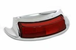 Chrome Led Rear Fender Tip With Red Lens For Harley Davidson By V-twin. Fixed Price $49.40.