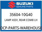 Suzuki Oem Part 35604-10G40 Lamp Assy, Rear Comb Lh. Fixed Price $216.52.