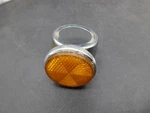 Oem Chrome Fork Cover & Amber Reflector Yamaha 1972 DS7, 1970 R5, 1971 R5B R5C. Fixed Price $19.95.