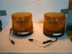 Whelen Magnetic Base Amber Strobe Light Safety Warning Traffic 12V/120. Fixed Price $150.00.