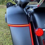 Custom Dynamics Red Low Profile Bagz Saddle Lights Indian Touring 19-UP. Fixed Price $199.95.
