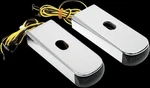 Aa Chrome Fender Strut Smoke Led Marker Lights Dyna Low Rider 16-17. Fixed Price $187.95.