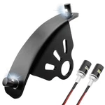 Universal Curved License Plate Bracket With Led Lights For Motorcycles. Fixed Price $31.13.
