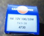 Nos Candlepower 4730 Blb Premium 12V 100 / 55W P43T-38 Will Fit Harley-davidson. Fixed Price $17.99.