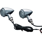 Kuryakyn 2507 Chrome Multi Function Red Rear Torpedo Lights For Harley. Fixed Price $137.99.