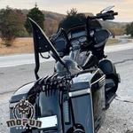 27" Backrest Sissy Bar & Rack For Harley Road Street Electra Glide King 09+. Fixed Price $128.25.