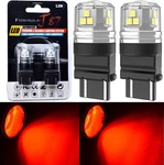 Led 15W 3757 Red Two Bulbs Light Rear Turn Signal Tail Replacement Upgrade Fit. Fixed Price $27.00.