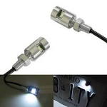 Chome White 5730-SMD Bolt-on Led License Plate Lights For Car Motorcycle Bike. Fixed Price $11.09.