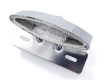 Motorcycle Led Rear Light Clear Lens Number Plate Bracket Bike It 'invader'. Fixed Price $47.38.