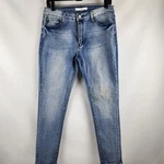 Kancan Womens Jeans Mid Rise Skinny Style KC11214HRL Light Wash Size 11/29 Nwt. Fixed Price $44.95.