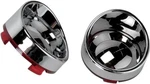Drag Specialties 2020-0401 Chrome Mirror Red Turn Signal Lenses & Visor. Fixed Price $56.66.