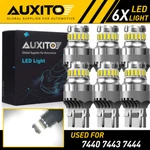 6X Auxito 7443 7440 Brake Turn Signal Back Up Reverse Light Bulb White 2F Eoa. Fixed Price $21.84.