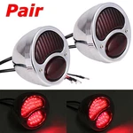2PCS Chrome Led Brake Top Tail Lights Duolamp Ford Model Cafe Racer Bobber. Fixed Price $48.95.