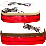 Custom Dynamics Hd Bagz Chrome Saddlebag Lights W/red Lens- CS-SB-SS8-CR. Fixed Price $199.95.