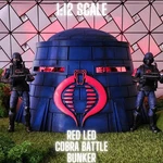Gi Joe Cobra Battle Bunker With Red Led - 1:12 Scale, Classified Custom. Fixed Price $149.00.