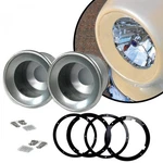 Universal 7" Round Frenched Headlight Kit (pair) Chrome Trim Autoloc Autfrhead. Fixed Price $211.28.