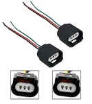 Wire Pigtail Female Ceramic 9008 H13 Two Harness Headlight Bulb Wiring Connector. Fixed Price $13.50.
