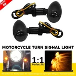 For Harley Bobber Chopper Black Motorcycle Mini Bullet Turn Signals Amber Lights. Fixed Price $15.19.