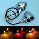 Motorcycle Led Bullet Brake Blinker Turn Signal Tail Light Red/amber For Harley. Fixed Price $17.54.