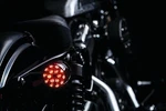 Kuryakyn 5459 L.e.d. Rear Turn Signal, Black Bezels Red Lens Bullet Style. Fixed Price $98.87.