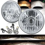 7" Crystal Projector Headlight 6K Smd Cob 360 Led Bulb Headlamp Pair. Fixed Price $123.45.