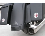 Alloy Art Shooter Chrome Red Led Rear Saddlebag Taillight Kit For Harley Touring. Fixed Price $241.95.
