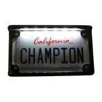 Motocycle Led Chrome Metal License Plate Frame - Harley Victory Bmw Indian. Fixed Price $14.75.