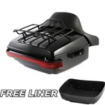 King Luggage Trunk Backrest Rack Led Tail Light Fit For Harley Touring 14-UP. Fixed Price $299.99.