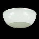 Vintage European Mid Century Glass Dome Flush Mount Light. Fixed Price $425.00.