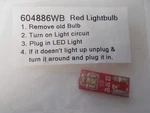 Sealed Package Kuryakyn Replacement Red Lightbulb 604886WB. Fixed Price $5.39.