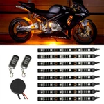 Ledglow 8PC Orange Motorcycle Neon Underglow Accent Flexible Lights Kit. Fixed Price $82.99.