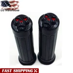 Skull 1" Motorcycle Handle Bar Grips For Harley Road King Softail Custom. Fixed Price $25.27.