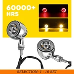 2-20 Front Rear Led Drl Turn Signal Amber Red Blinker Brake Running Light Chrome. Fixed Price $83.88.